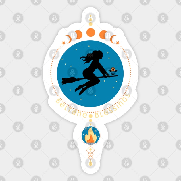 Beltane Blessings Sticker by HolidayBug